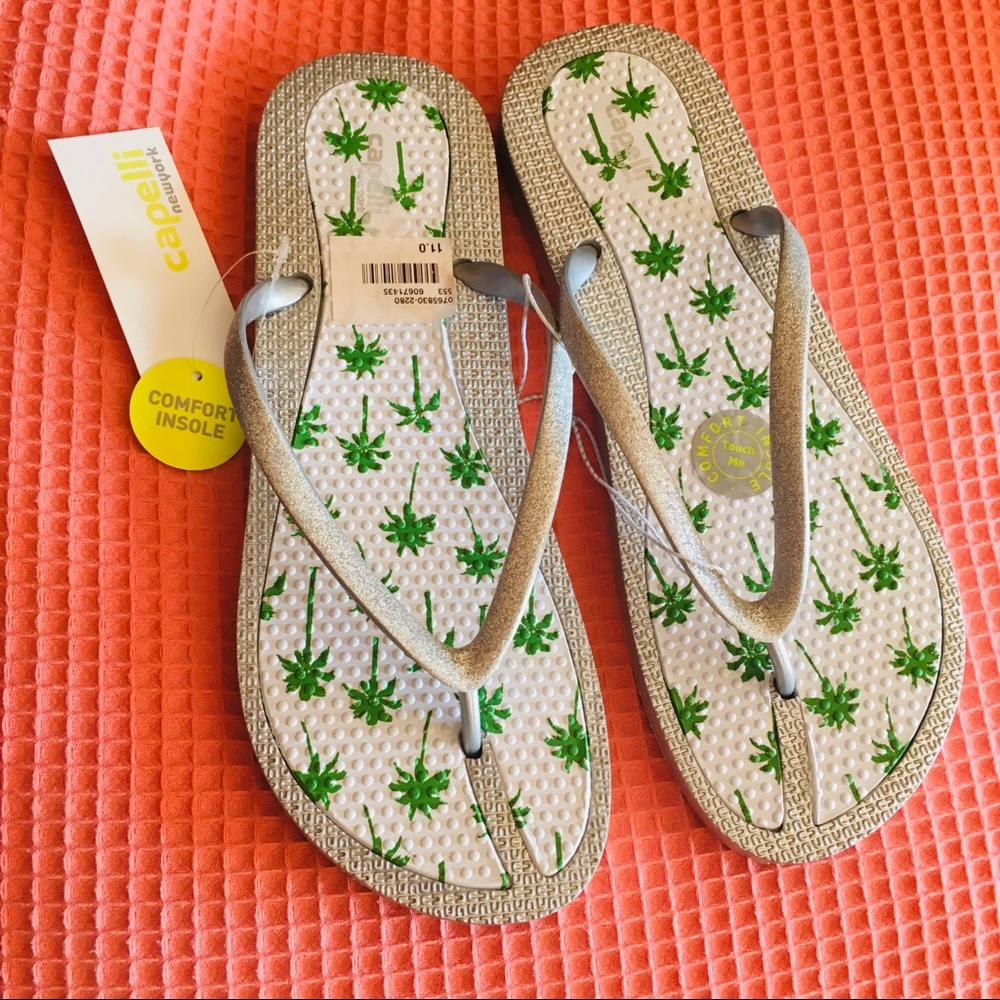 capellii ladies fliglops silver sz 11